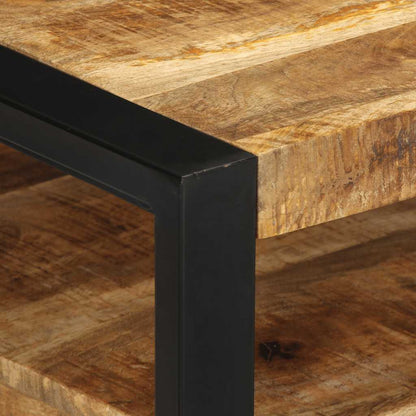 vidaXL Coffee Table 90x50x36 cm Solid Rough Wood Mango
