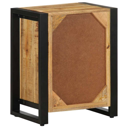 vidaXL Bedside Cabinet 40x30x50 cm Solid Rough Wood Mango