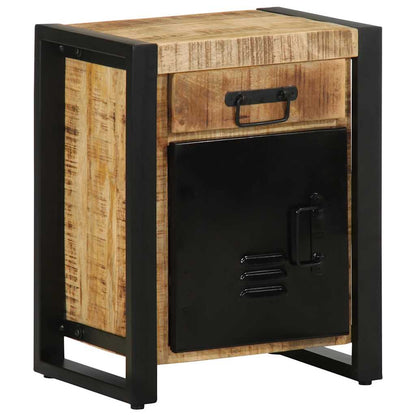 vidaXL Bedside Cabinets 2 pcs Solid Rough Wood Mango