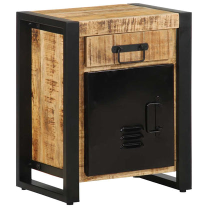 vidaXL Bedside Cabinets 2 pcs Solid Rough Wood Mango