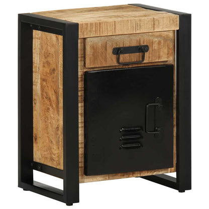 vidaXL Bedside Cabinets 2 pcs Solid Rough Wood Mango
