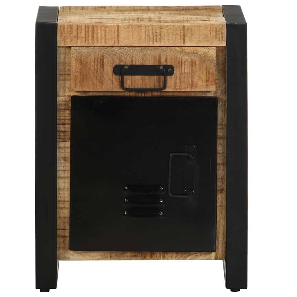 vidaXL Bedside Cabinets 2 pcs Solid Rough Wood Mango
