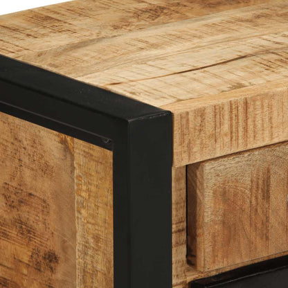 vidaXL Bedside Cabinets 2 pcs Solid Rough Wood Mango