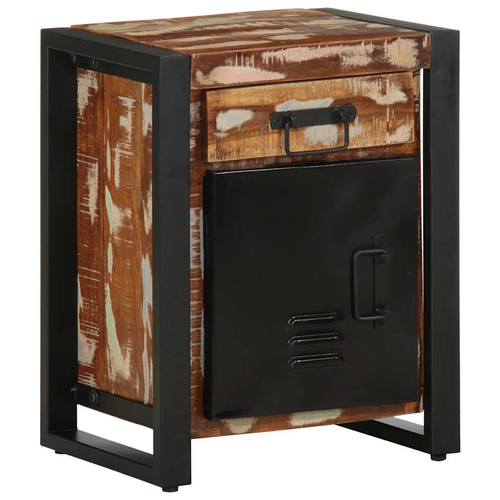 vidaXL Bedside Cabinets 2 pcs Multicolour Solid Rough Wood Mango