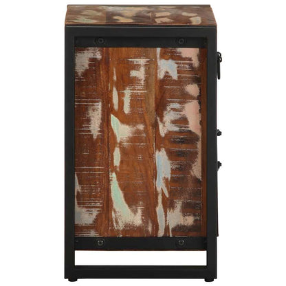 vidaXL Bedside Cabinets 2 pcs Multicolour Solid Rough Wood Mango