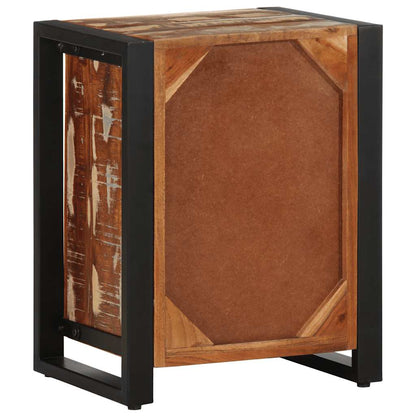 vidaXL Bedside Cabinets 2 pcs Multicolour Solid Rough Wood Mango
