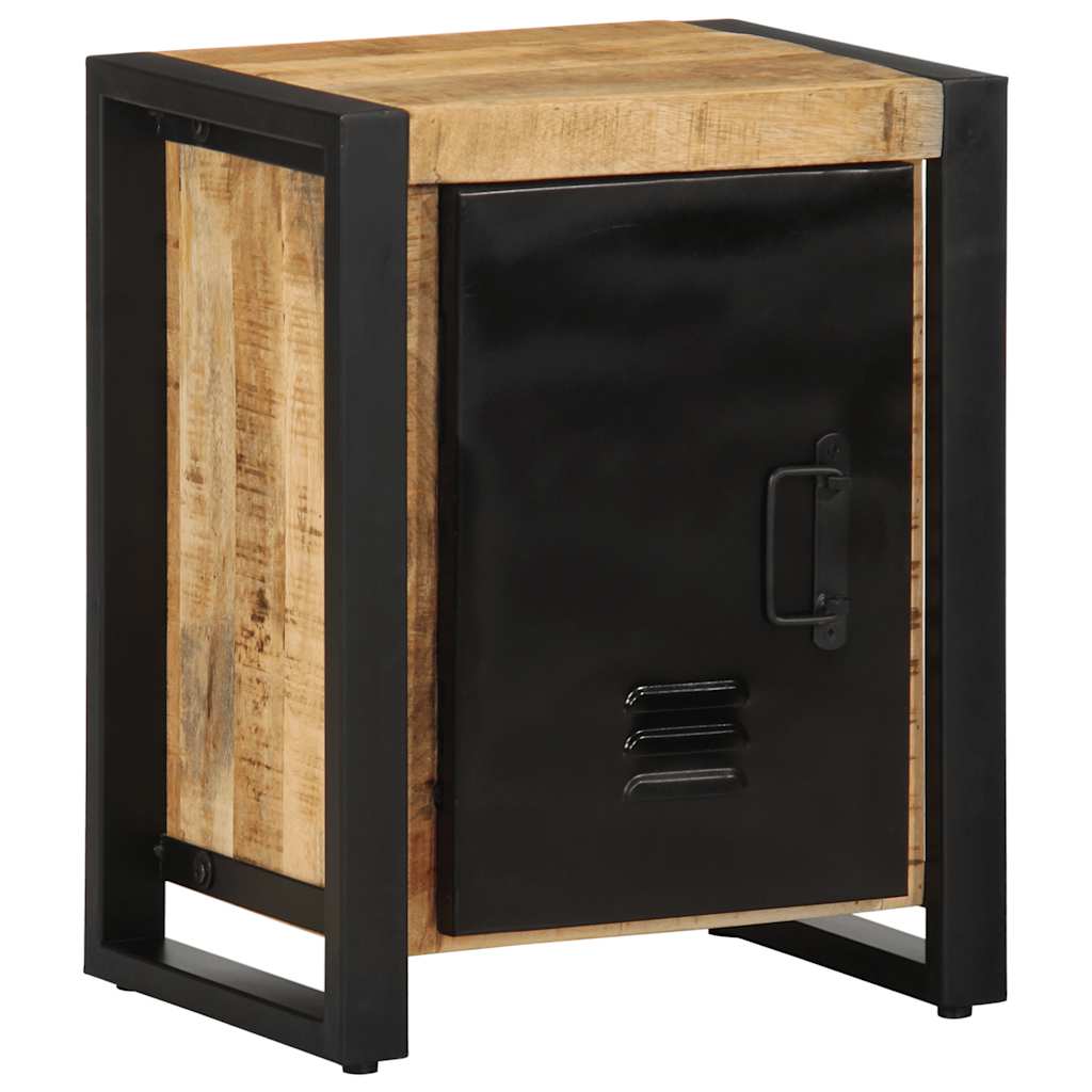 vidaXL Bedside Cabinet 40x30x51 cm Solid Rough Wood Mango