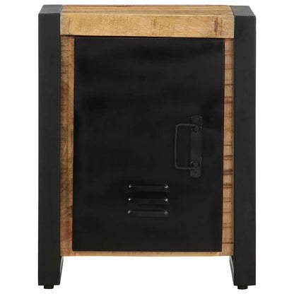 vidaXL Bedside Cabinet 40x30x51 cm Solid Rough Wood Mango