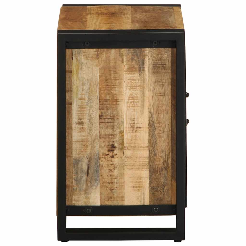 vidaXL Bedside Cabinet 40x30x51 cm Solid Rough Wood Mango