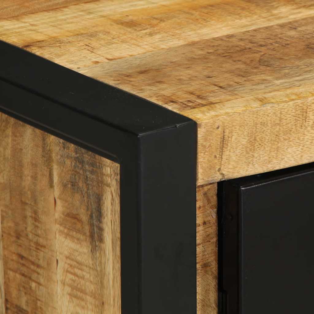 vidaXL Bedside Cabinets 2 pcs Solid Rough Wood Mango