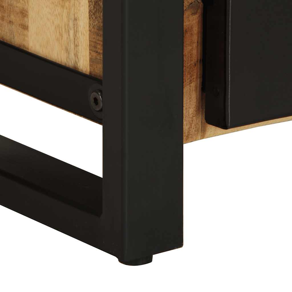 vidaXL Bedside Cabinets 2 pcs Solid Rough Wood Mango