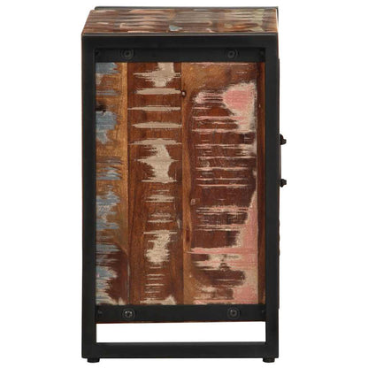 vidaXL Bedside Cabinet Multicolour 40x30x51 cm Solid Wood Reclaimed