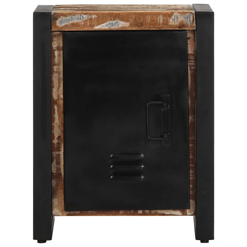 vidaXL Bedside Cabinets 2 pcs Multicolour Solid Rough Wood Mango