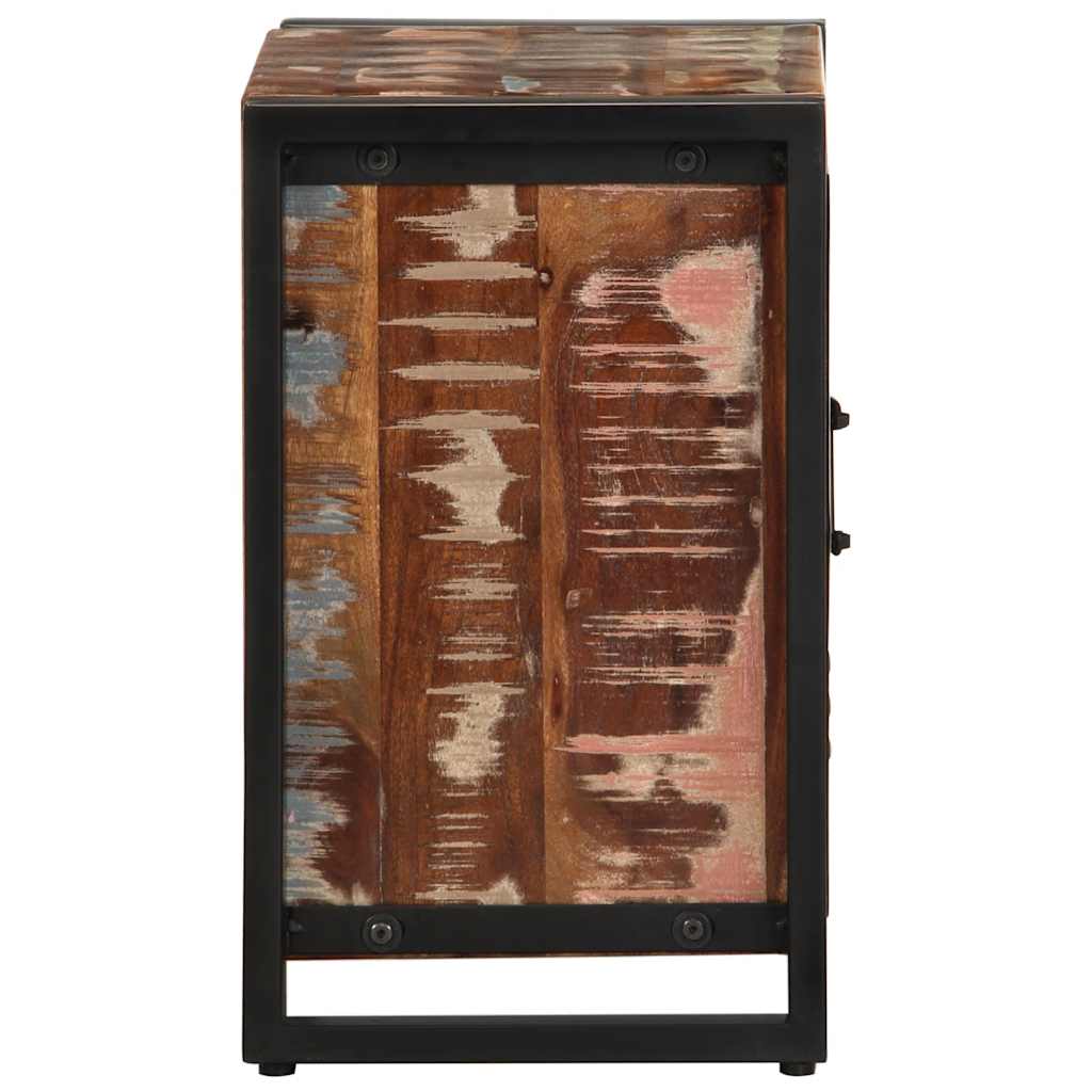 vidaXL Bedside Cabinets 2 pcs Multicolour Solid Rough Wood Mango