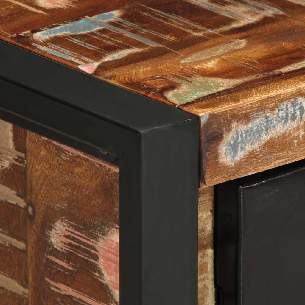 vidaXL Bedside Cabinets 2 pcs Multicolour Solid Rough Wood Mango