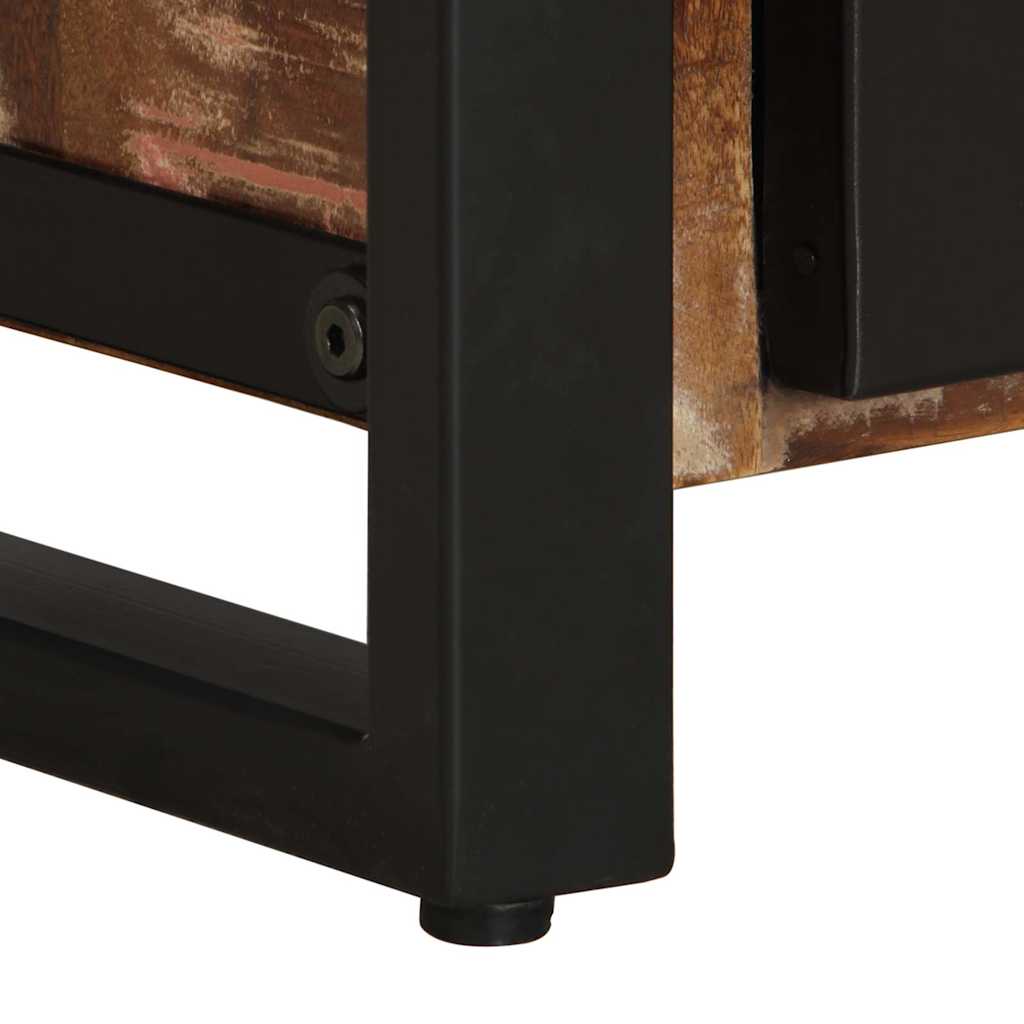 vidaXL Bedside Cabinets 2 pcs Multicolour Solid Rough Wood Mango