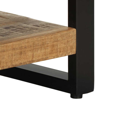 vidaXL Bedside Cabinet 35x34x45 cm Solid Rough Wood Mango