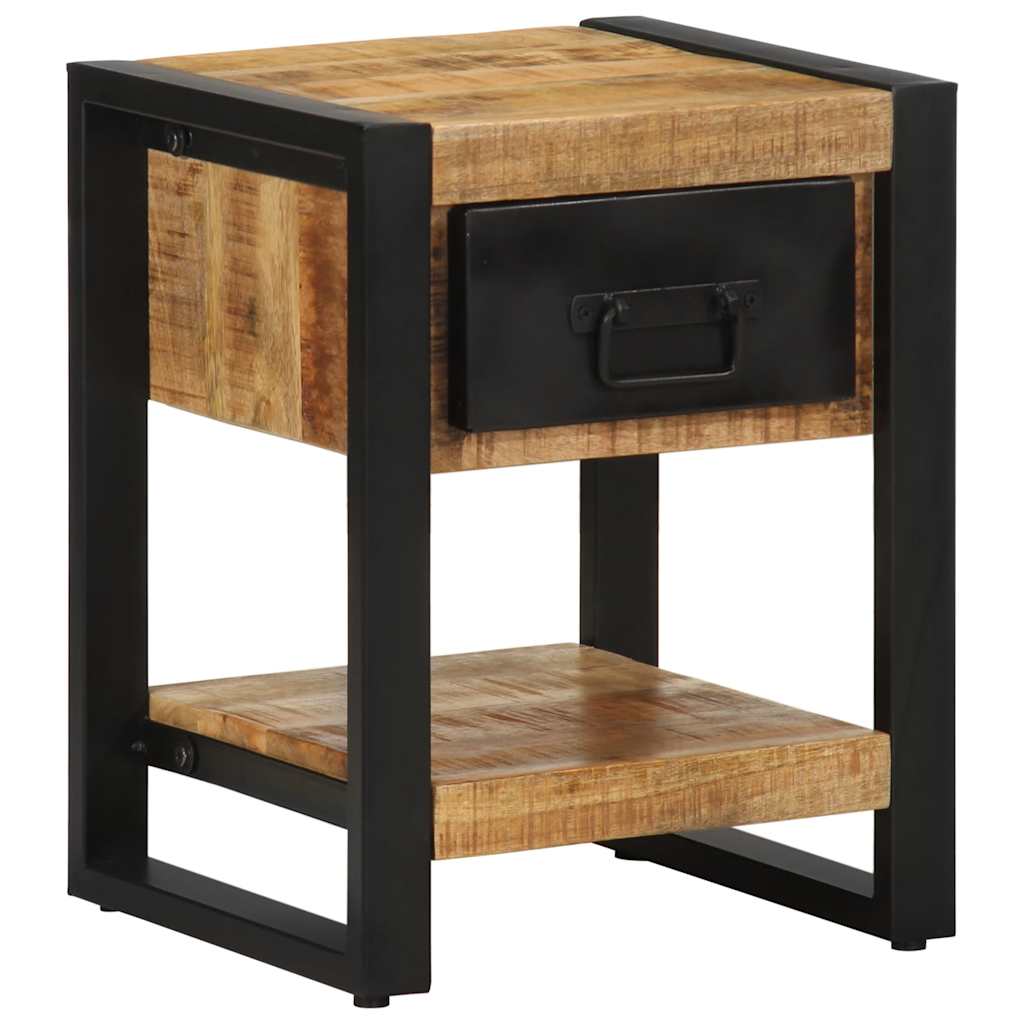 vidaXL Bedside Cabinets 2 pcs Solid Rough Wood Mango