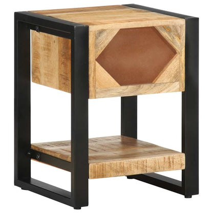 vidaXL Bedside Cabinets 2 pcs Solid Rough Wood Mango