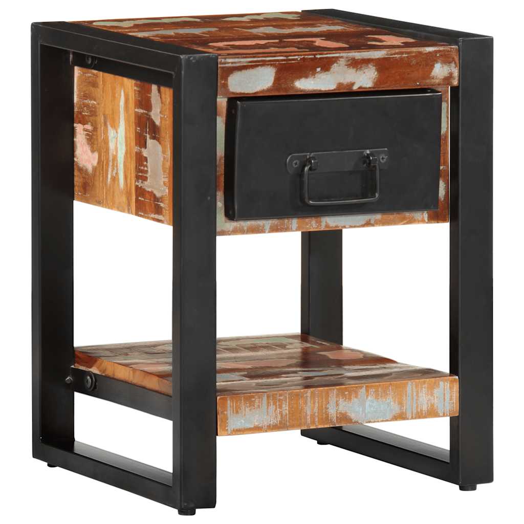 vidaXL Bedside Cabinets 2 pcs Multicolour Solid Rough Wood Mango