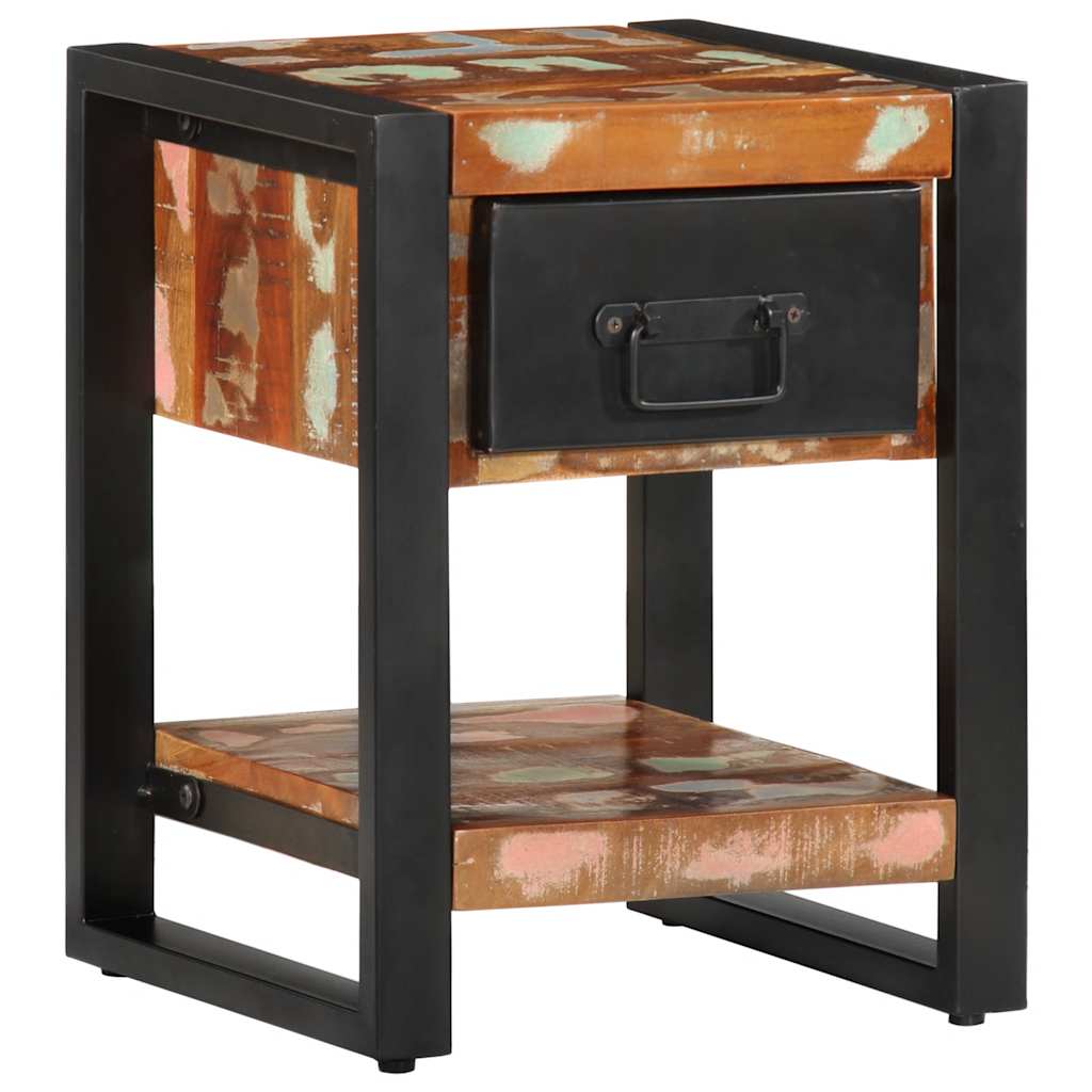 vidaXL Bedside Cabinets 2 pcs Multicolour Solid Rough Wood Mango