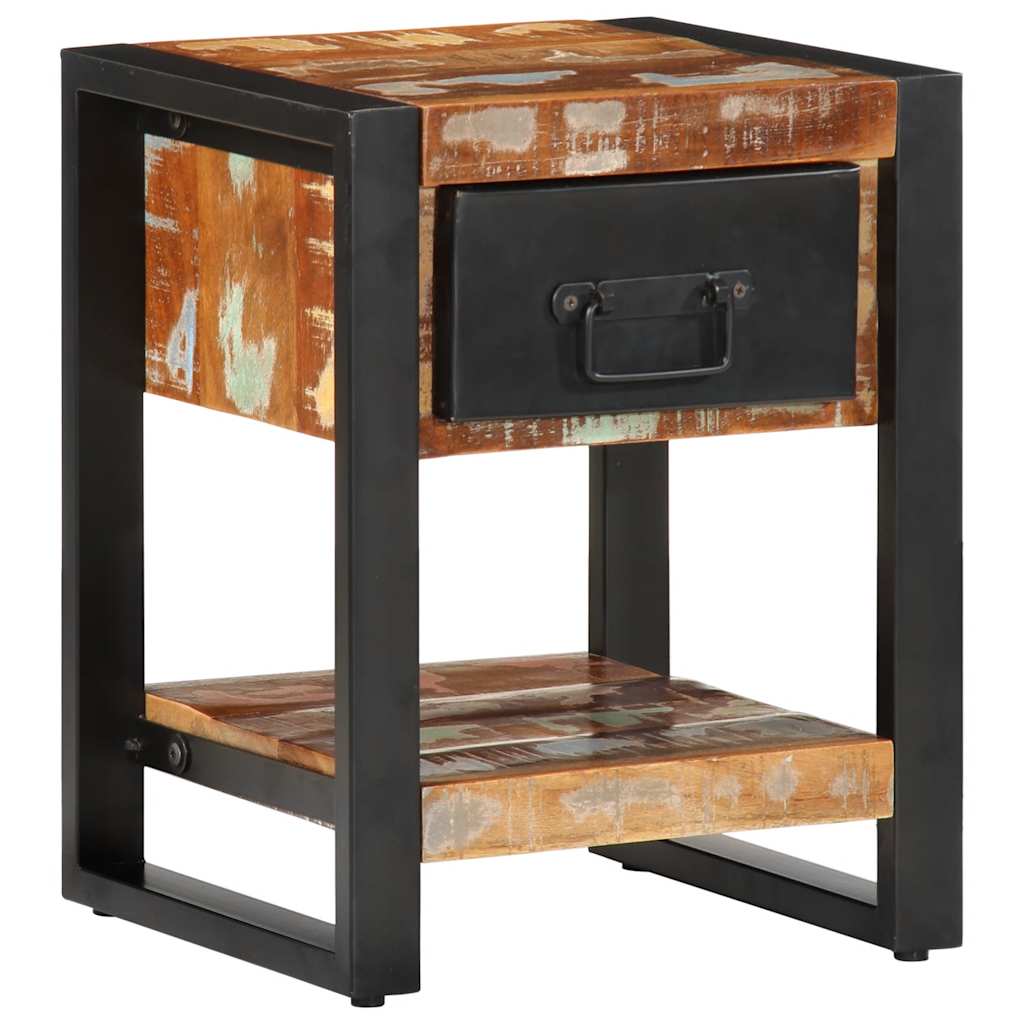 vidaXL Bedside Cabinets 2 pcs Multicolour Solid Rough Wood Mango