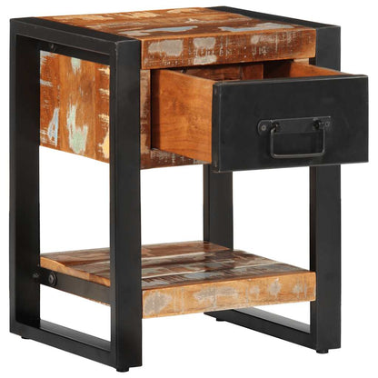vidaXL Bedside Cabinets 2 pcs Multicolour Solid Rough Wood Mango