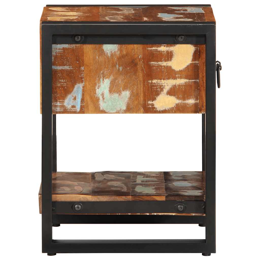 vidaXL Bedside Cabinets 2 pcs Multicolour Solid Rough Wood Mango