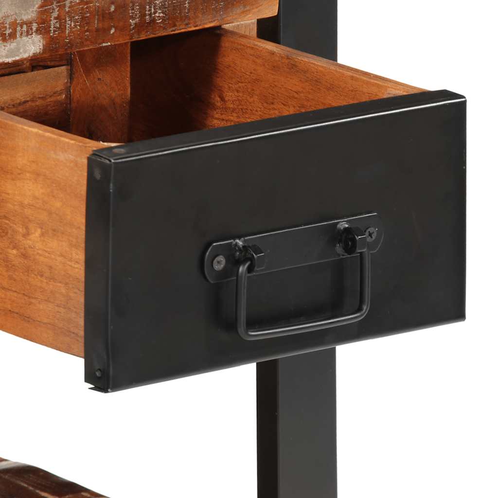 vidaXL Bedside Cabinets 2 pcs Multicolour Solid Rough Wood Mango