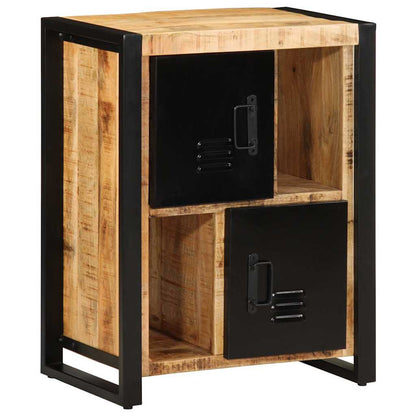 vidaXL Sideboard 55x35x70 cm Solid Rough Wood Mango