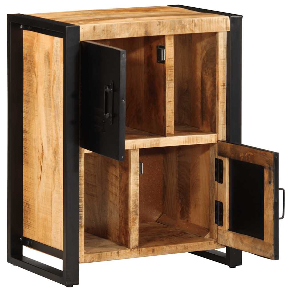 vidaXL Sideboard 55x35x70 cm Solid Rough Wood Mango