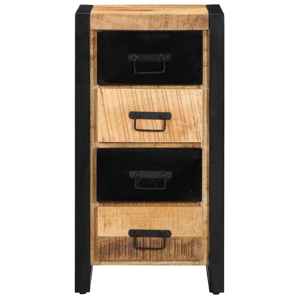 vidaXL Drawer Cabinet 40x40x90 cm Solid Rough Wood Mango