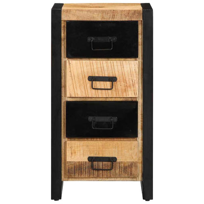 vidaXL Drawer Cabinet 40x40x90 cm Solid Rough Wood Mango