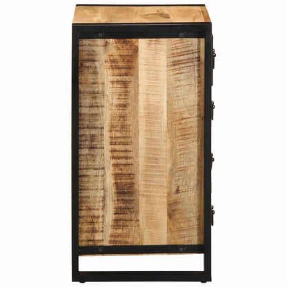 vidaXL Drawer Cabinet 40x40x90 cm Solid Rough Wood Mango
