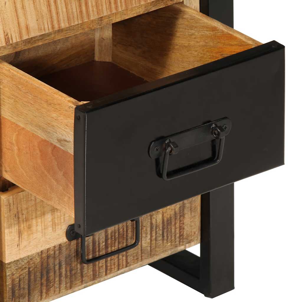 vidaXL Drawer Cabinet 40x40x90 cm Solid Rough Wood Mango