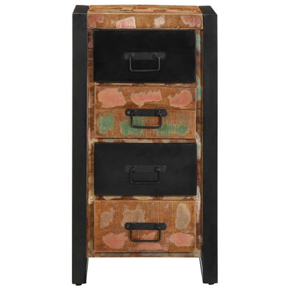 vidaXL Drawer Cabinet Multicolour 40x40x75 cm Solid Wood Reclaimed