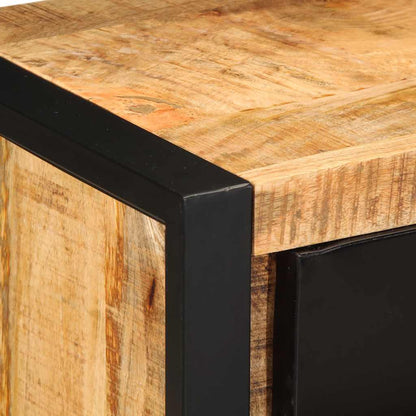 vidaXL Drawer Cabinet 50x35x70 cm Solid Rough Wood Mango