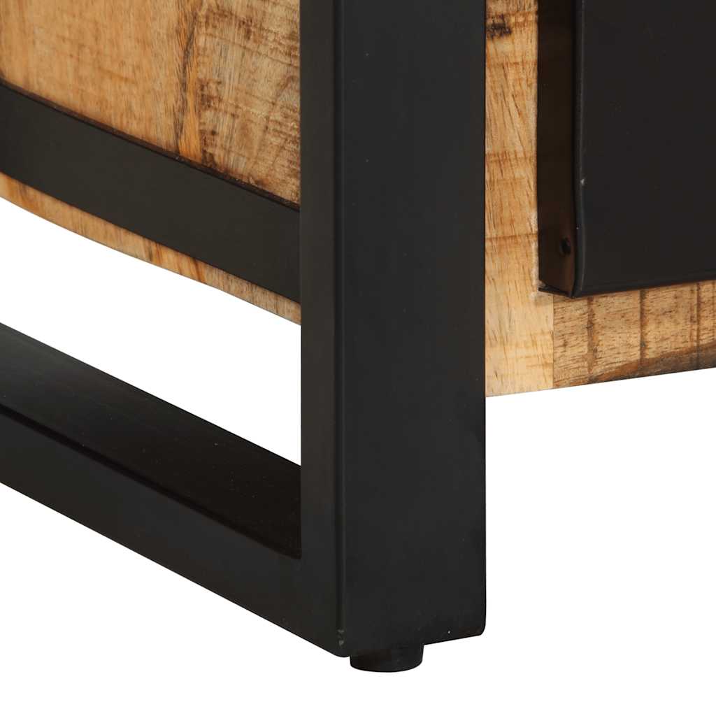 vidaXL Drawer Cabinet 50x35x70 cm Solid Rough Wood Mango