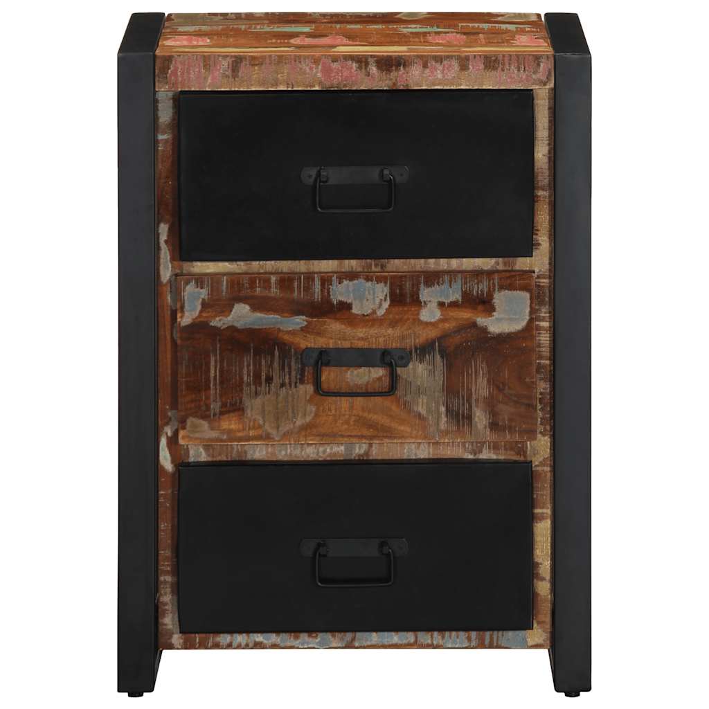vidaXL Drawer Cabinet Multicolour 50x35x70 cm Solid Wood Reclaimed