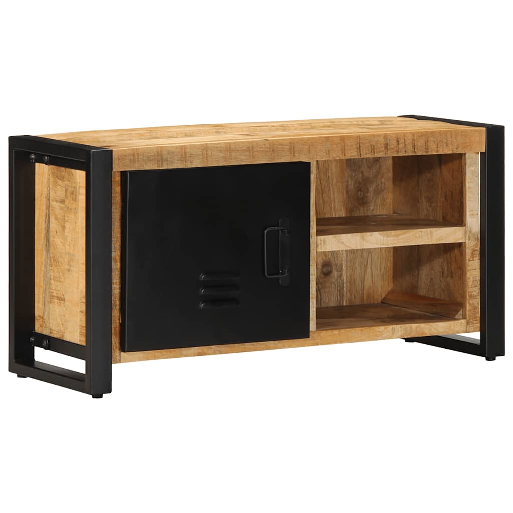 vidaXL TV Cabinet 80x30x40 cm Solid Rough Wood Mango