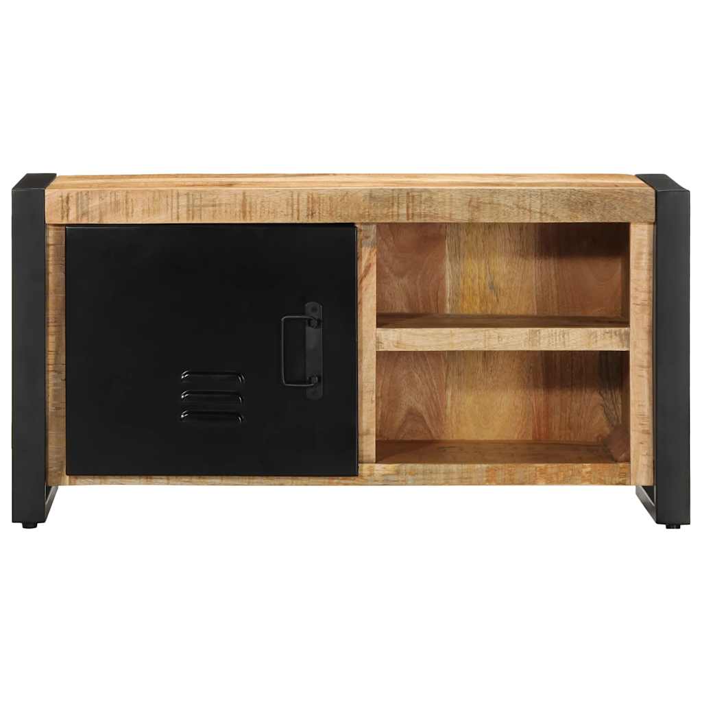 vidaXL TV Cabinet 80x30x40 cm Solid Rough Wood Mango