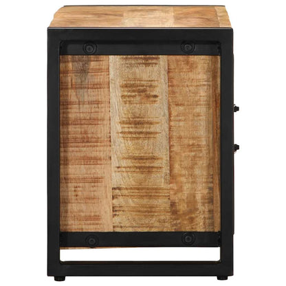vidaXL TV Cabinet 80x30x40 cm Solid Rough Wood Mango