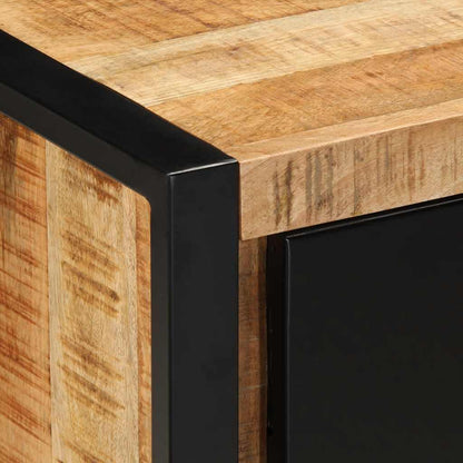 vidaXL TV Cabinet 80x30x40 cm Solid Rough Wood Mango