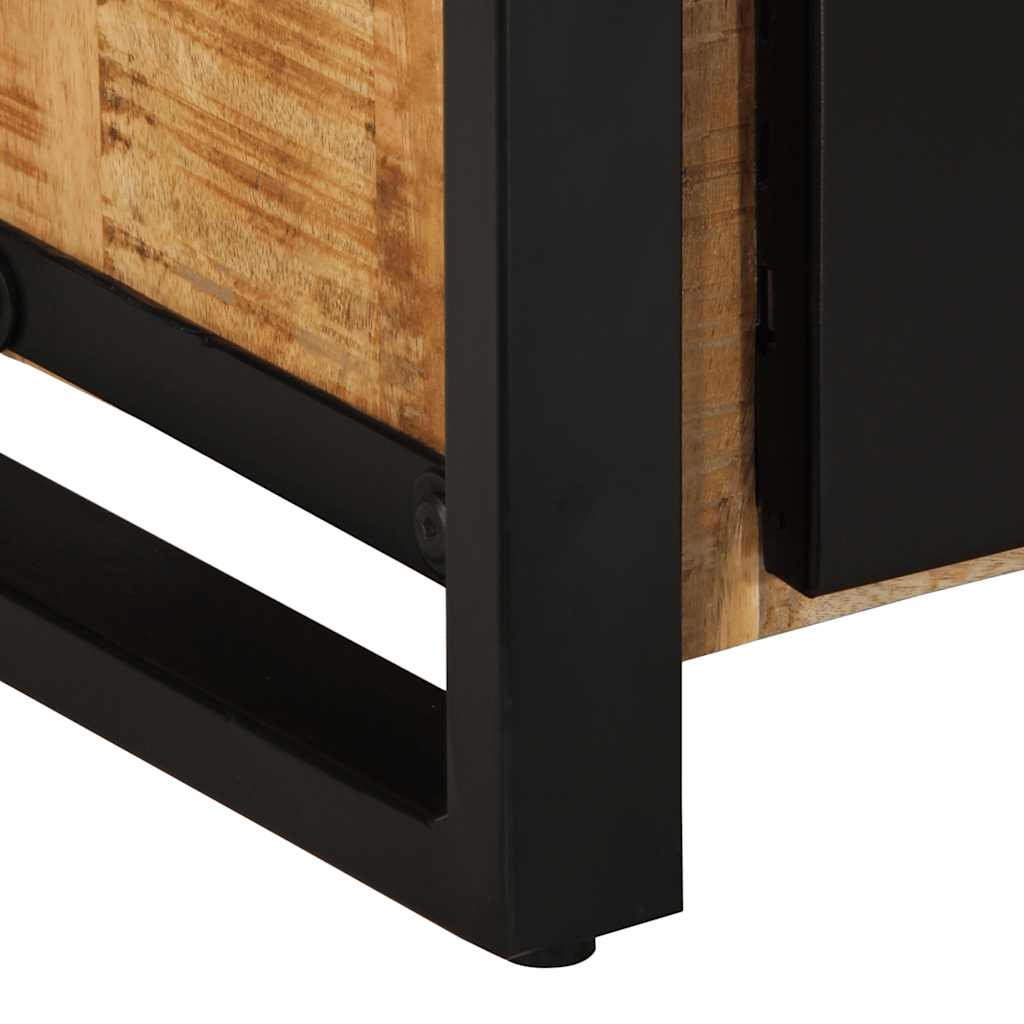 vidaXL TV Cabinet 80x30x40 cm Solid Rough Wood Mango
