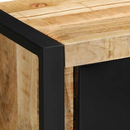 vidaXL TV Cabinet 80x30x35 cm Solid Rough Wood Mango