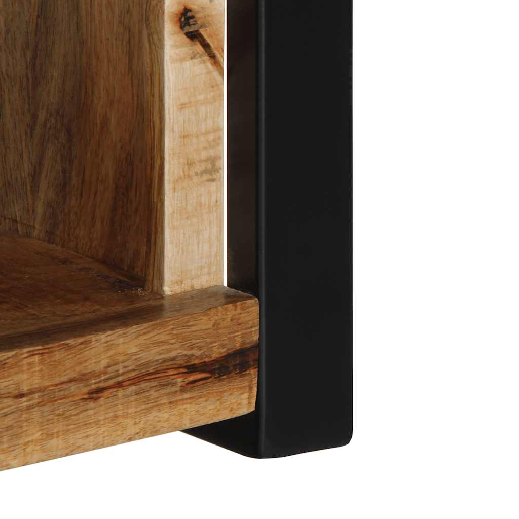 vidaXL TV Cabinet 80x30x35 cm Solid Rough Wood Mango