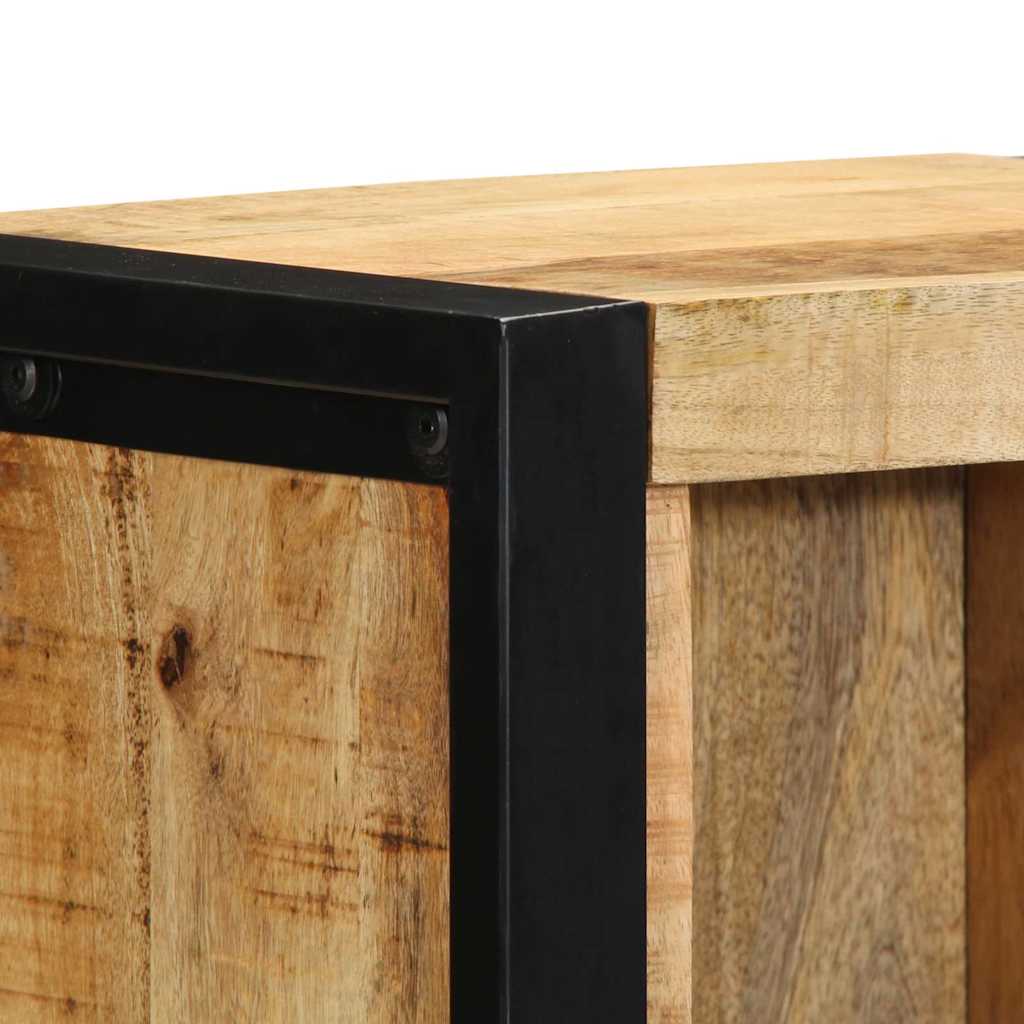 vidaXL Bedside Cabinet Brown 40 x 30 x 80 cm Solid Mango wood