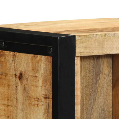 vidaXL Bedside Cabinet Brown 40 x 30 x 80 cm Solid Mango wood