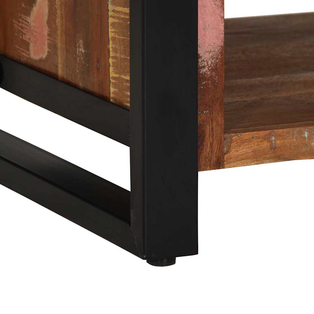 vidaXL Shoe Bench Multicolour 100 x 40 x 50 cm Solid Reclaim wood