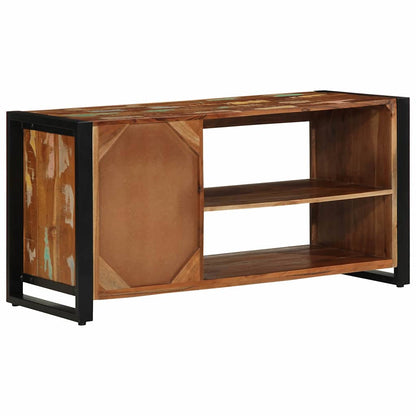 vidaXL Shoe Bench Multicolour 100 x 40 x 50 cm Solid Reclaim wood